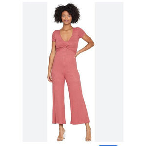 L* Space Jasmine‎ Mauve Ribbed Wide-Leg Cotton Jumper Size Small